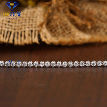 1.94 TDW Round Cut Diamond Tennis Bracelet