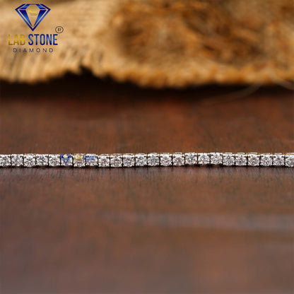 1.80 TDW Round Cut Diamond Tennis Bracelet