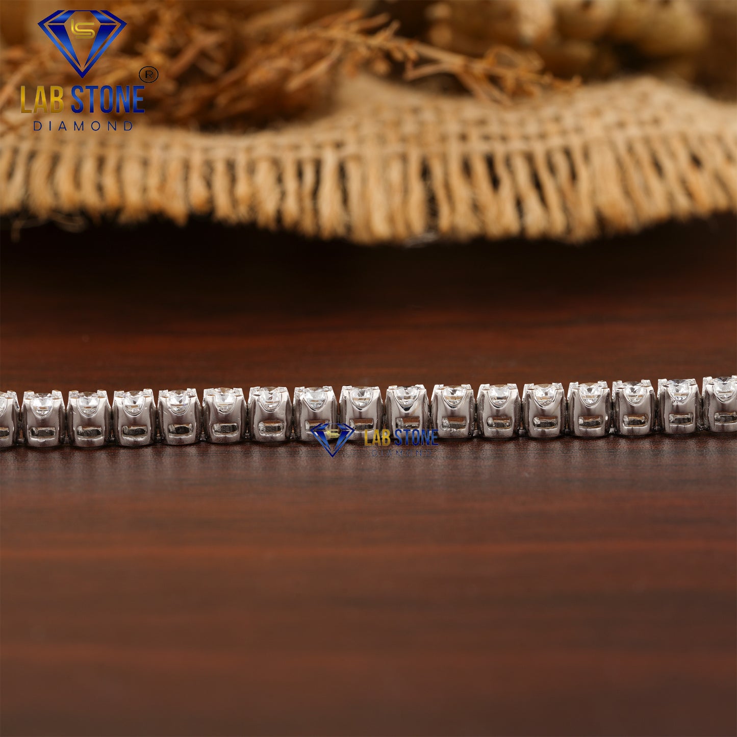 9.14 TDW Round Cut Diamond Tennis Bracelet