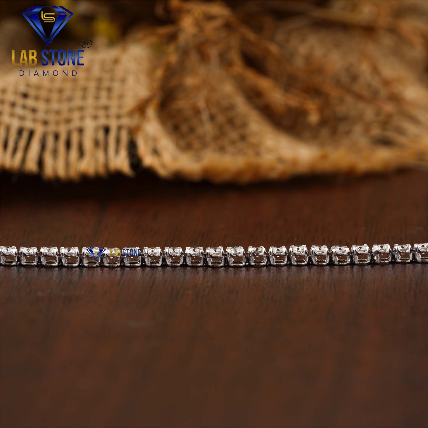 1.94 TDW Round Cut Diamond Tennis Bracelet