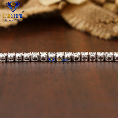 8.40 TDW Oval Cut Diamond Tennis Bracelet