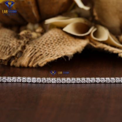 1.82 TDW Round Cut Diamond Tennis Bracelet