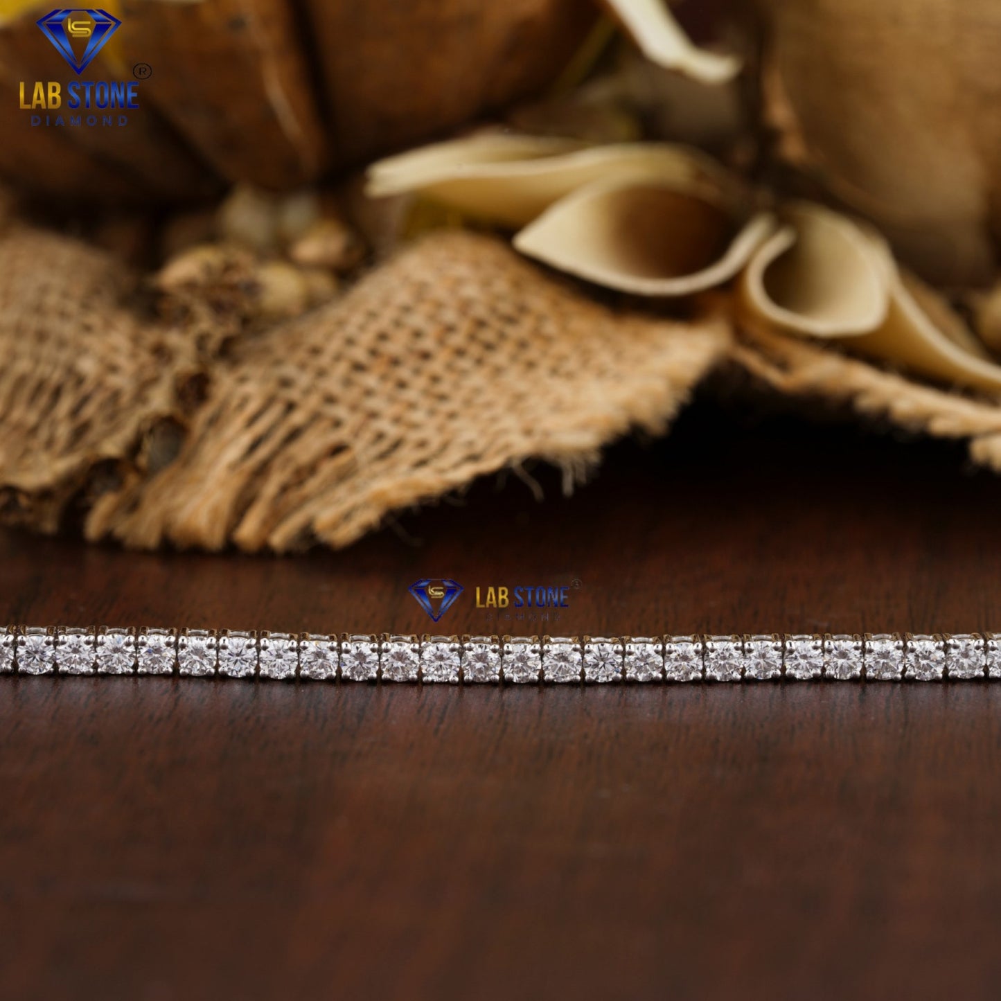 8.84 TDW Round Cut Diamond Tennis Bracelet