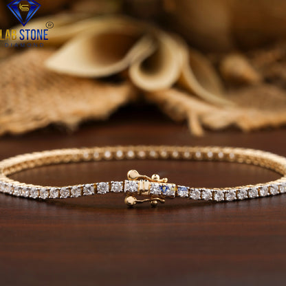 2.01 CT Round Cut Diamond Tennis Bracelet