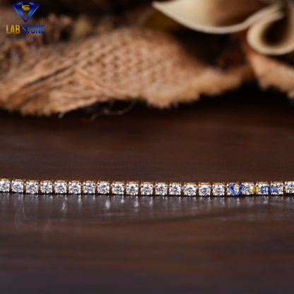 1.88 TDW Round Cut Diamond Tennis Bracelet