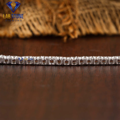 3.71 TDW Round Cut Diamond Tennis Bracelet