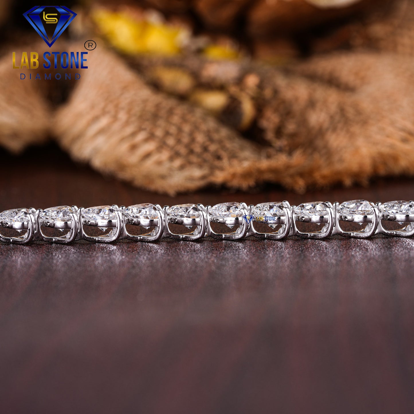 4.40 TDW Heart Cut Diamond Tennis Bracelet
