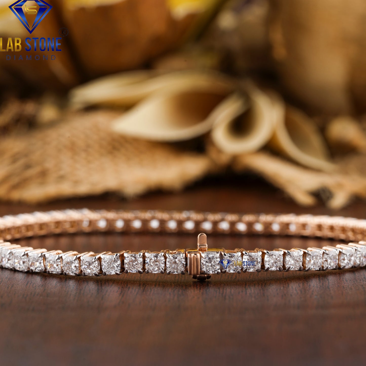 6.60 TDW Cushion Cut Diamond Tennis Bracelet