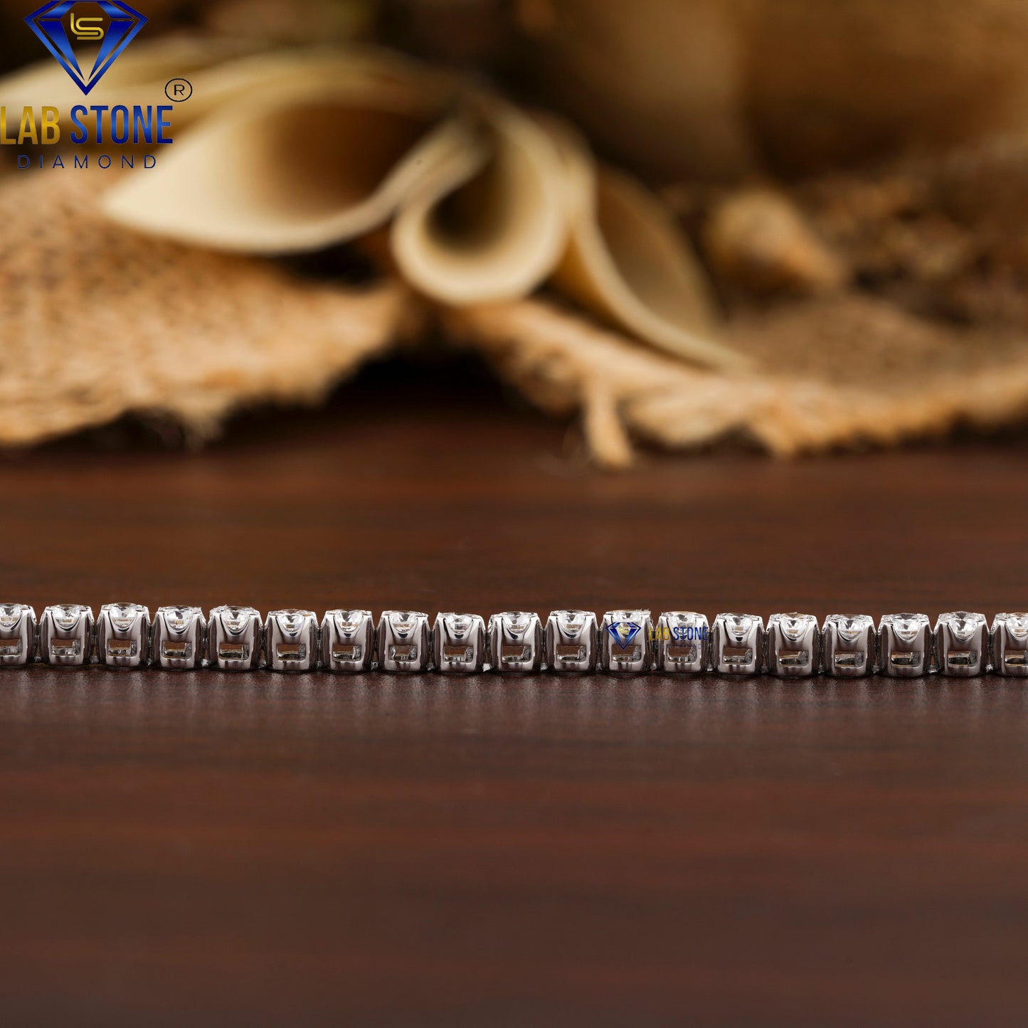 2.91 TDW Round Cut Diamond Tennis Bracelet