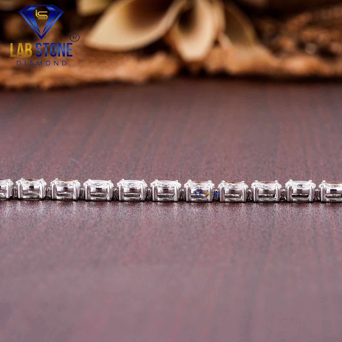 7.26 TDW Oval Cut Diamond Tennis Bracelet