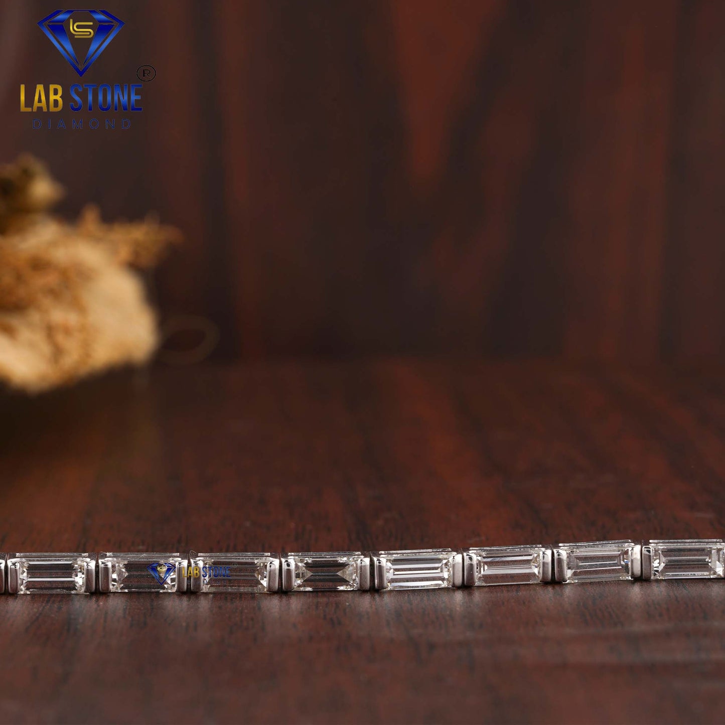 7.77 TDW Baguette Cut Diamond Tennis Bracelet