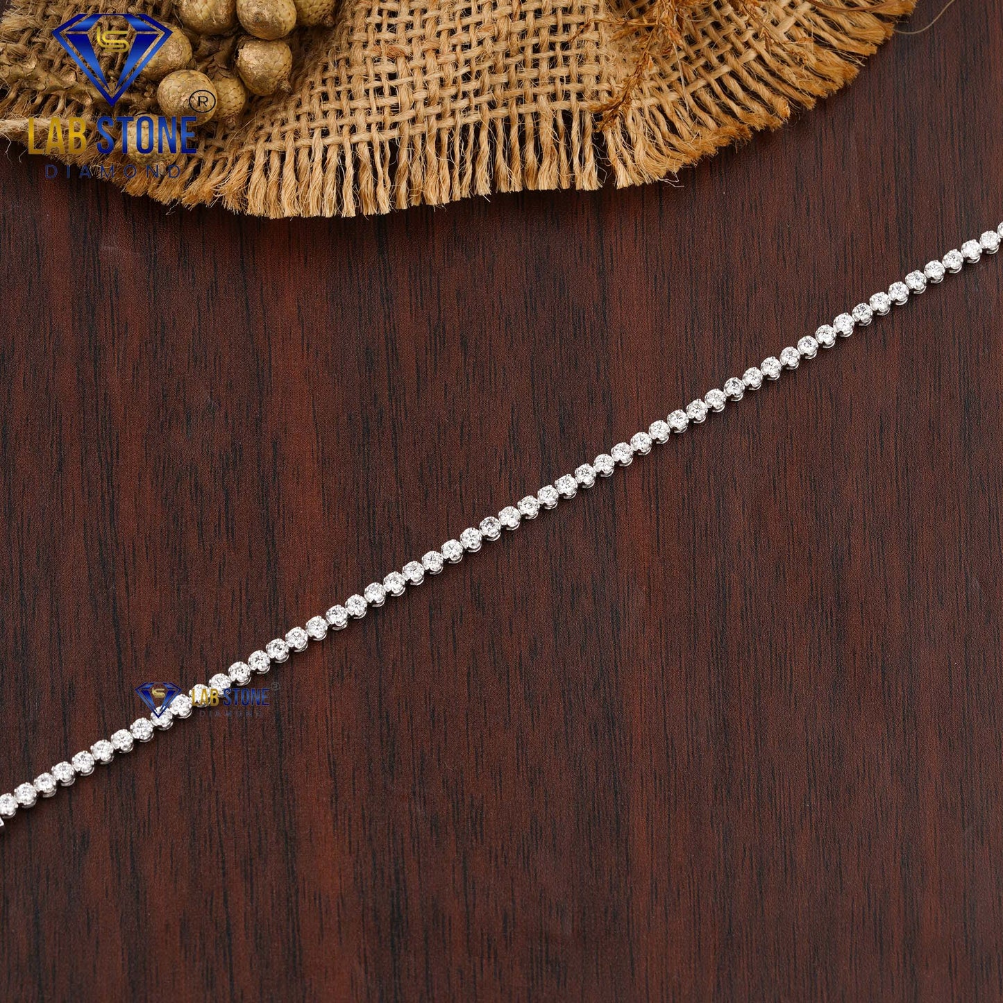 1.94 TDW Round Cut Diamond Tennis Bracelet