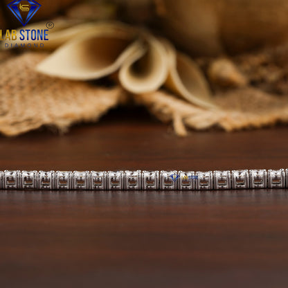 4.60 TDW Round Cut Diamond Tennis Bracelet