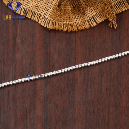 3.71 TDW Round Cut Diamond Tennis Bracelet