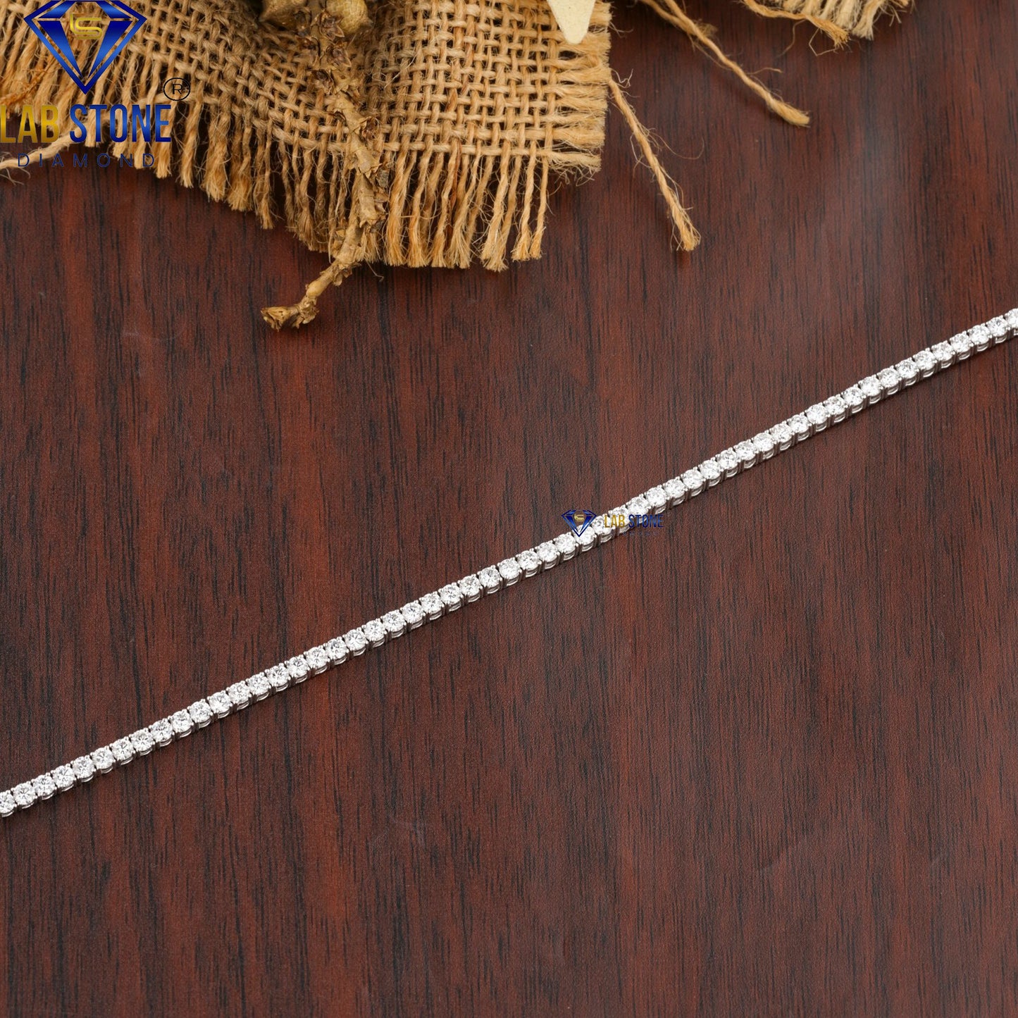 1.90 TDW Round Cut Diamond Tennis Bracelet