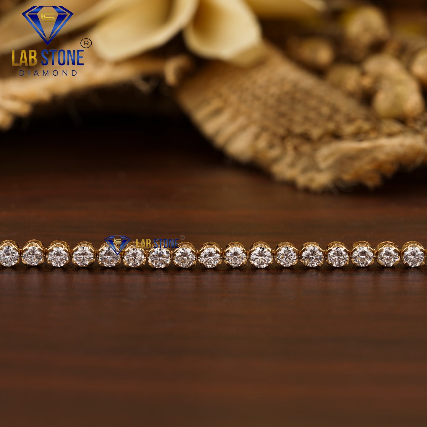 3.03 TDW Round Cut Diamond Tennis Bracelet