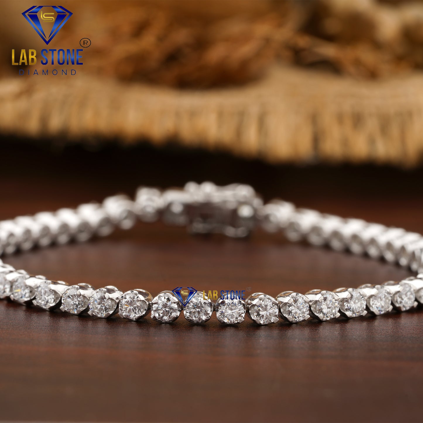 9.14 TDW Round Cut Diamond Tennis Bracelet