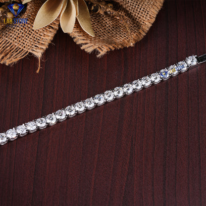 26.80 TDW Round Cut Diamond Tennis Bracelet