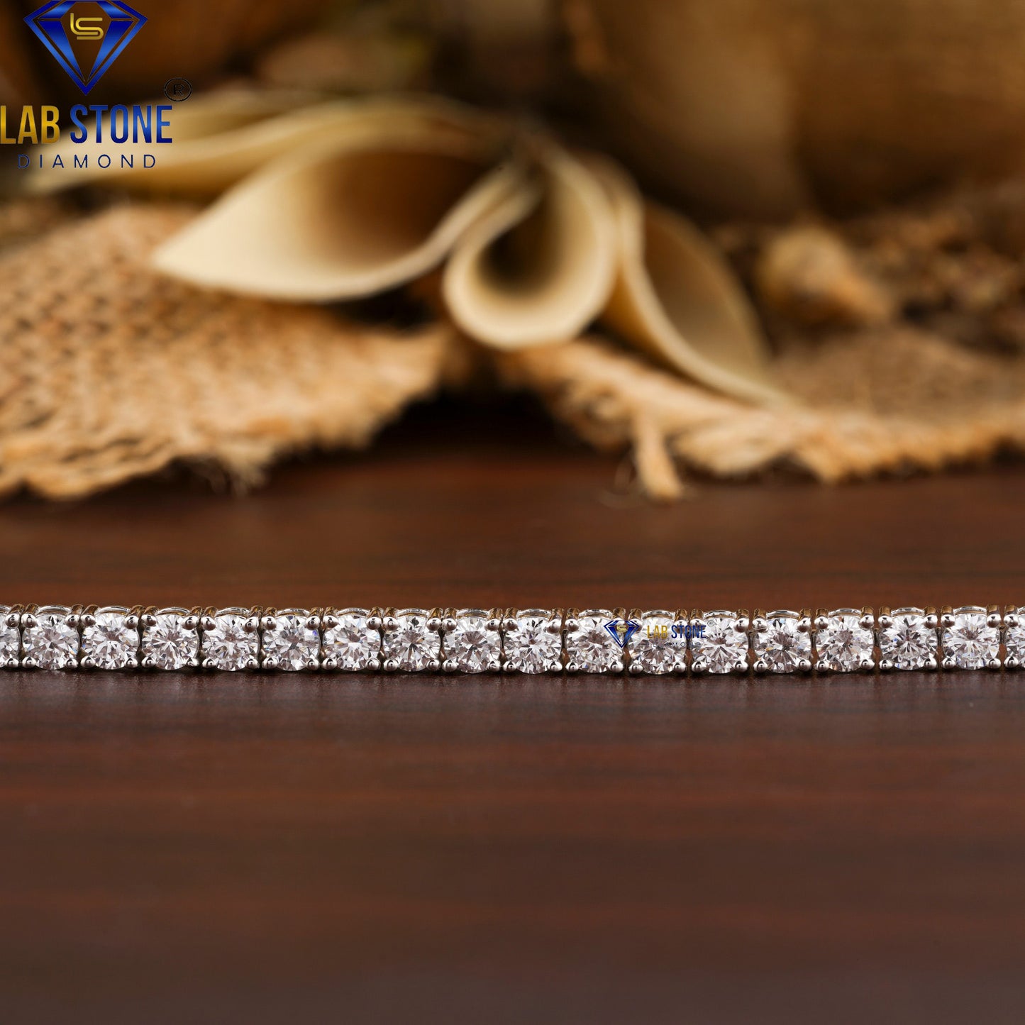 4.60 TDW Round Cut Diamond Tennis Bracelet