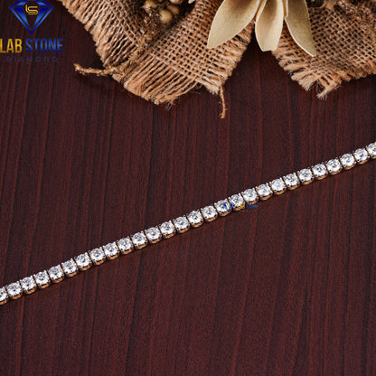 26.00 TDW Round Cut Diamond Tennis Bracelet