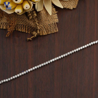 5.58 TDW Round Cut Diamond Tennis Bracelet