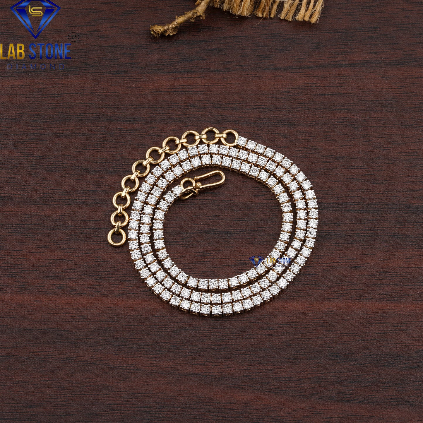 6.72 TDW Round Cut Diamond Tennis Necklace