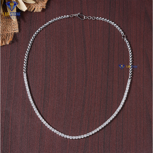 9.00 TDW Round Cut Diamond Women’s Tennis Necklace