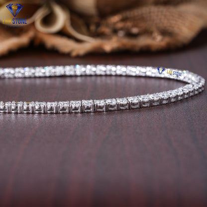 9.00 TDW Round Cut Diamond Women’s Tennis Necklace