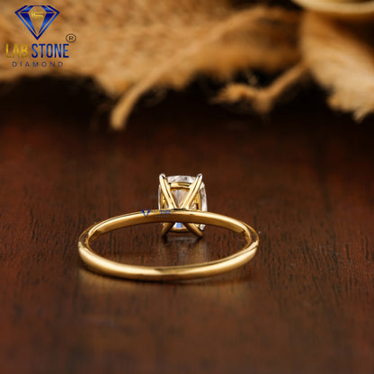 2.85 TDW Cushion Cut Diamond Solitaire Ring for Women