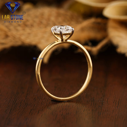 2.85 TDW Cushion Cut Diamond Solitaire Ring for Women