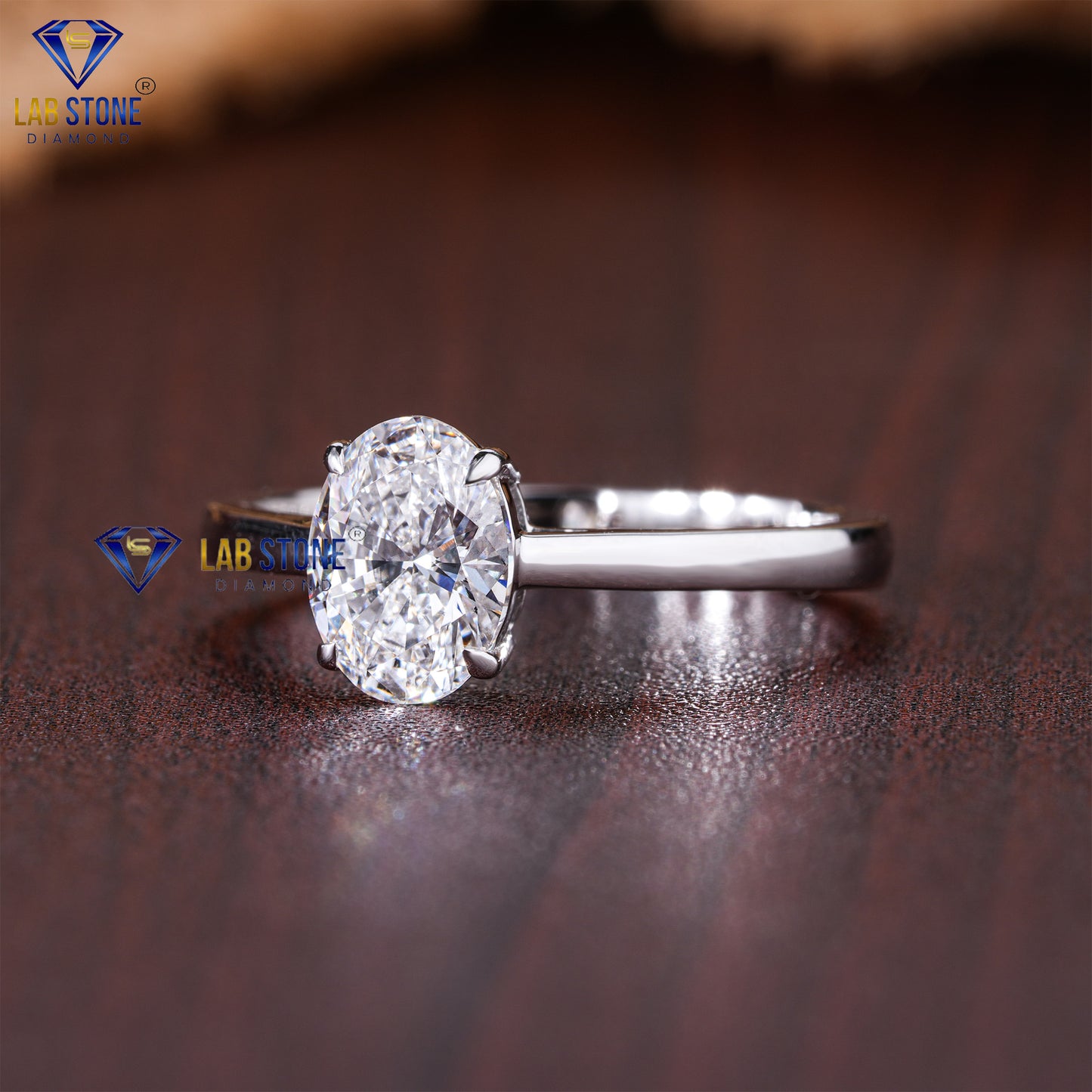 1.00 TDW Oval Cut Diamond Women’s Solitaire Ring