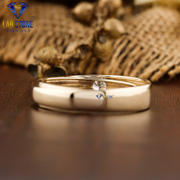 0.36 TDW Round Cut Diamond Solitaire Ring