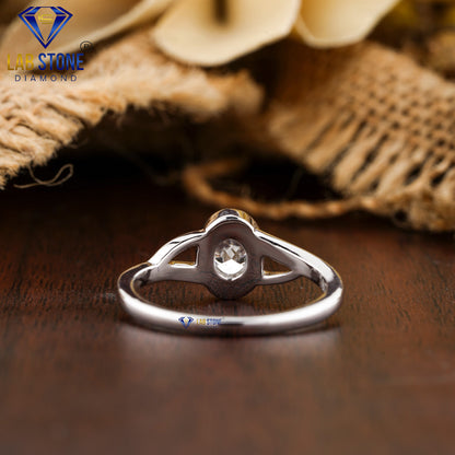 0.73 TDW Oval Cut Women’s Solitaire Diamond Ring