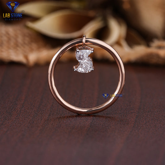 1.30 TDW S & J Shape Diamond Engagement Ring