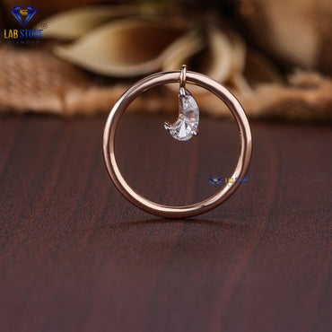 1.30 TDW S & J Shape Diamond Engagement Ring