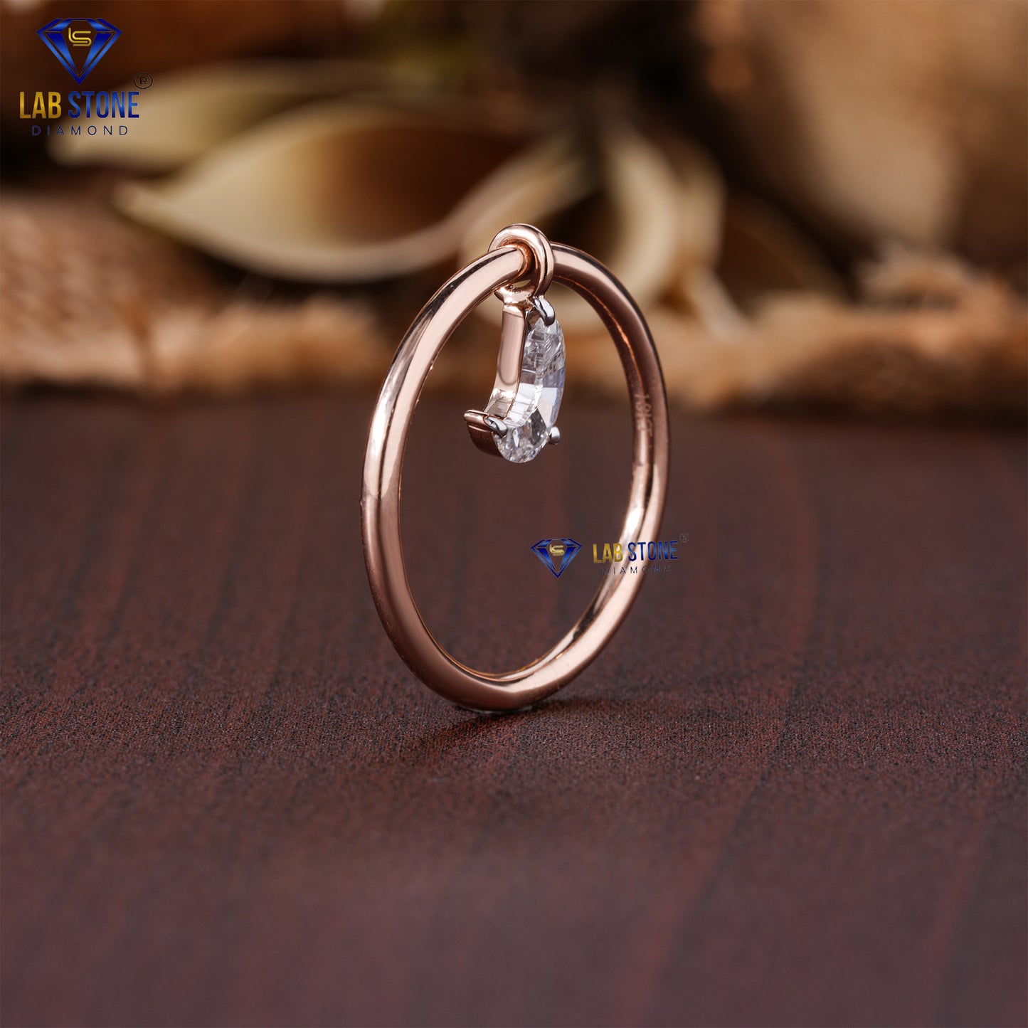 1.30 TDW S & J Shape Diamond Engagement Ring