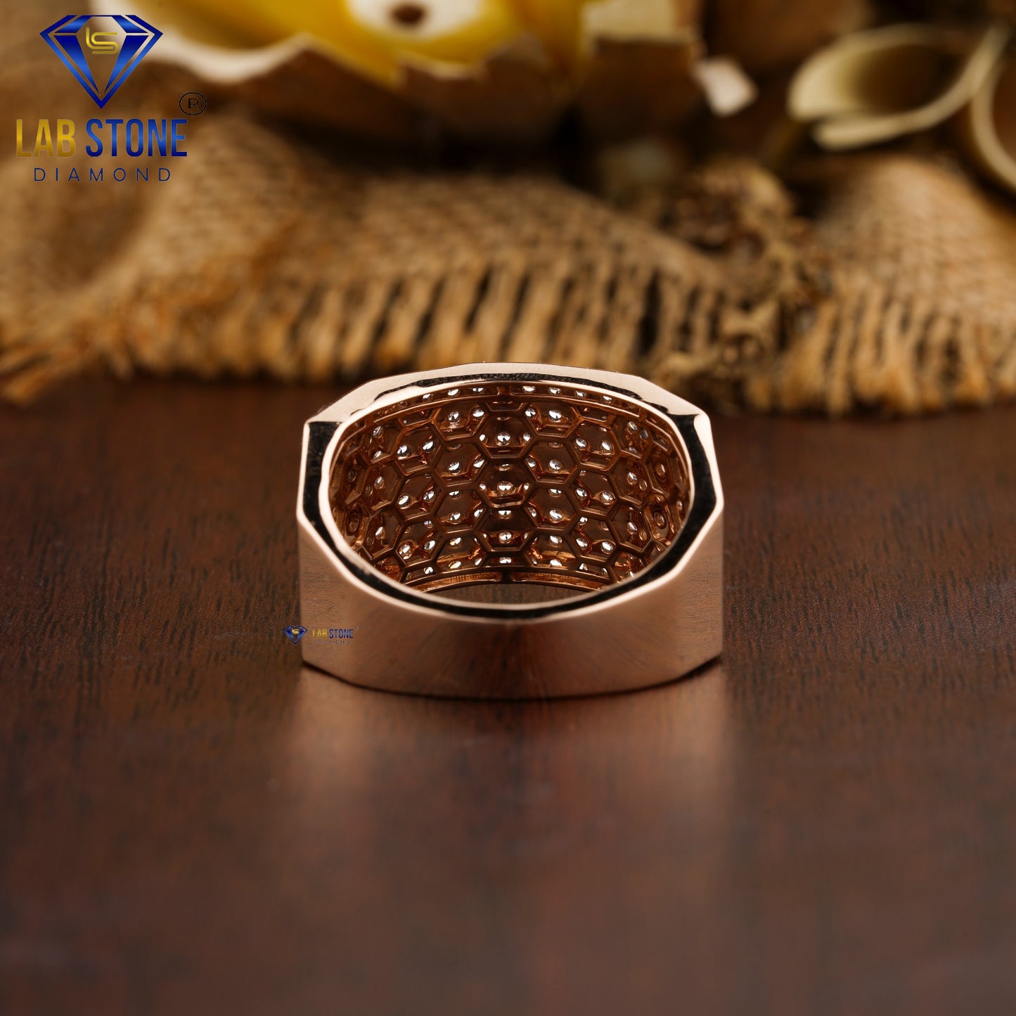 1.71 TDW Round Cut Diamond Men’s Engagement Ring