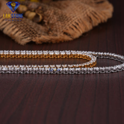 23.71 TDW Round Cut Diamond Tennis Necklace