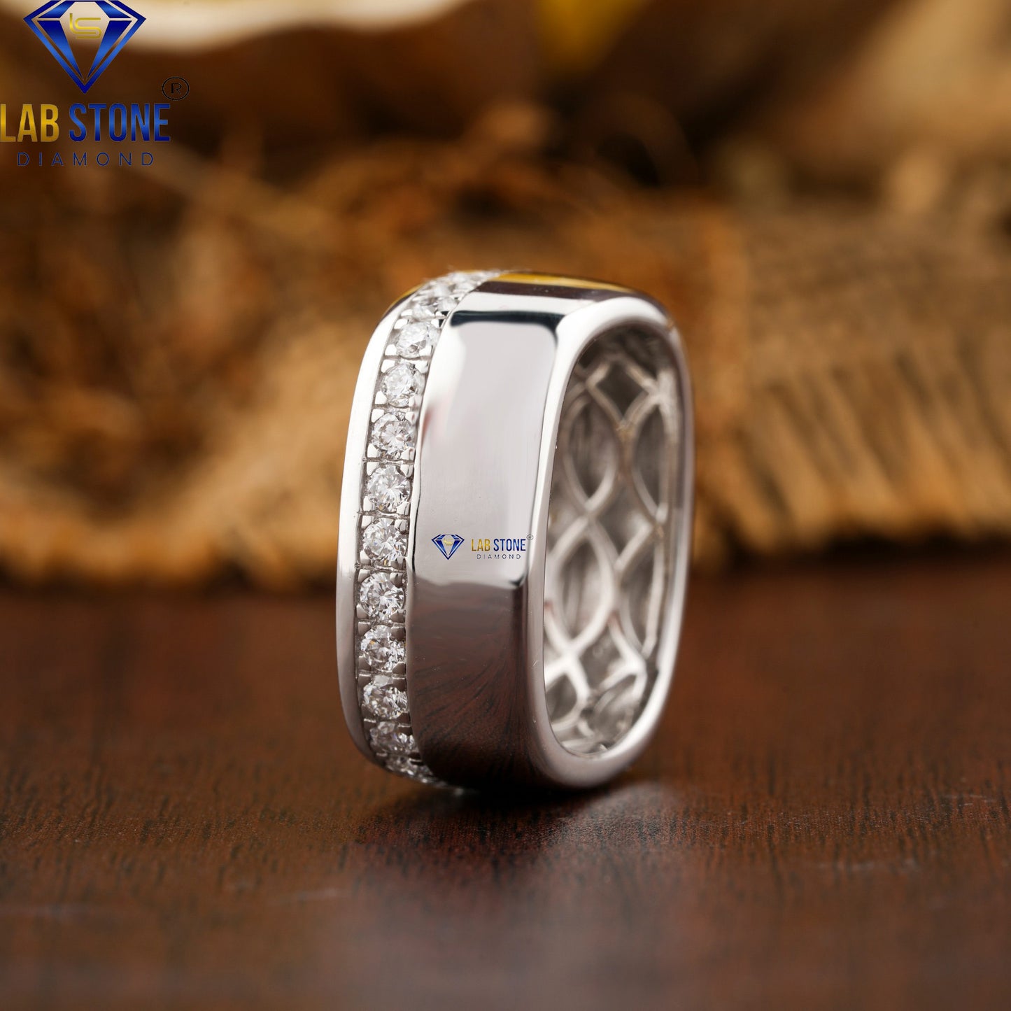 1.12 TDW Round Cut Diamond Men’s Band