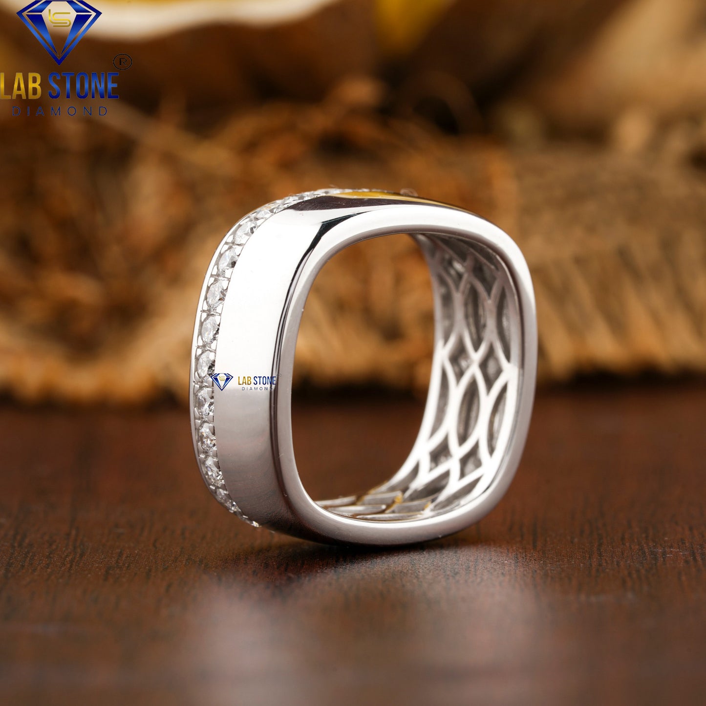 1.12 TDW Round Cut Diamond Men’s Band
