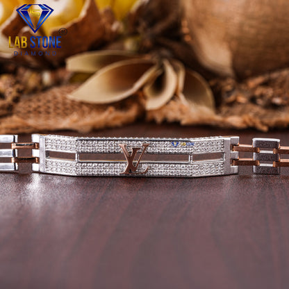 1.36 TDW Round Cut Diamond Slider Bracelet