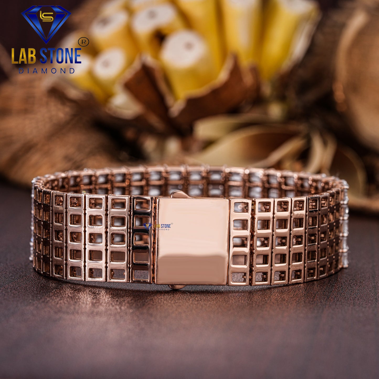 21.00 TDW Emerald Cut Diamond Slider Bracelet