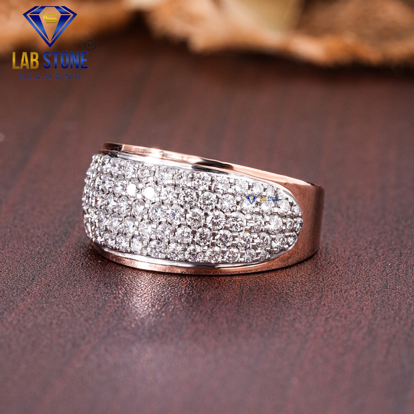 1.68 TDW Round Cut Men’s Engagement Diamond Ring