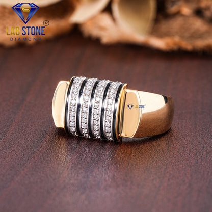 0.26 TDW Round Cut Men’s Engagement Diamond Ring