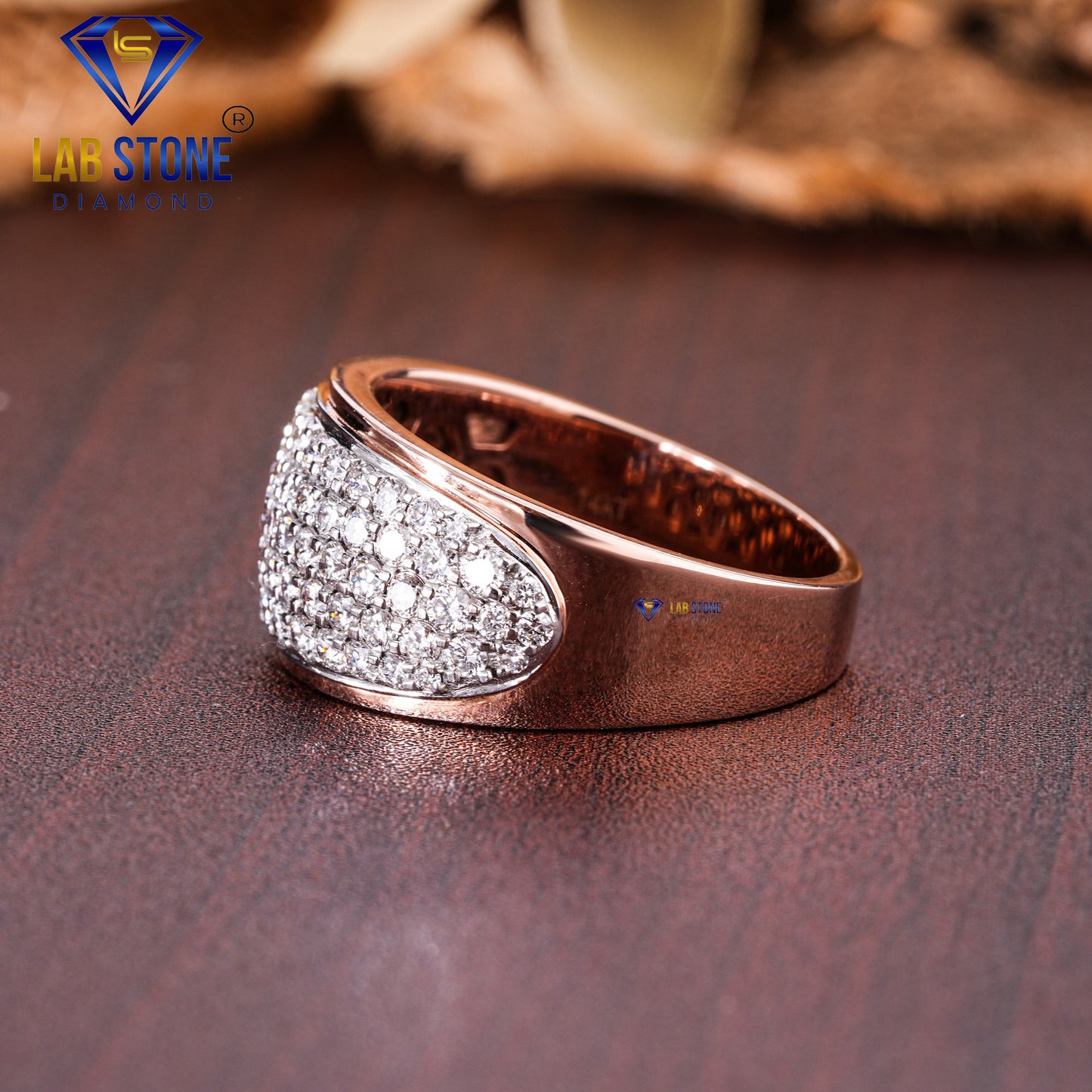 1.68 TDW Round Cut Men’s Engagement Diamond Ring