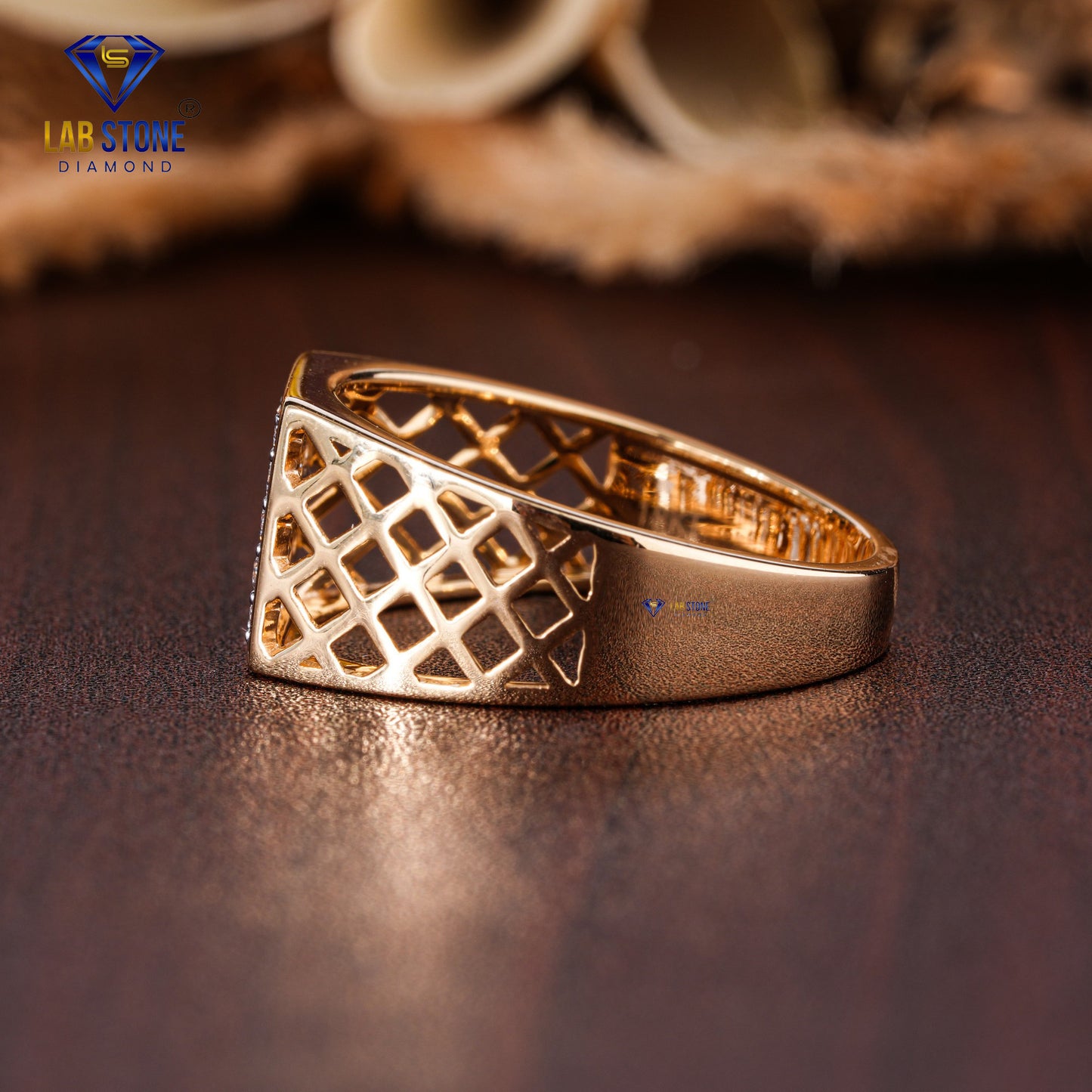 0.45 TDW Round Cut Diamond Men's Engagement Ring