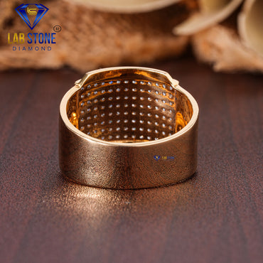 0.72 TDW Round Cut Diamond Men's Engagement Ring