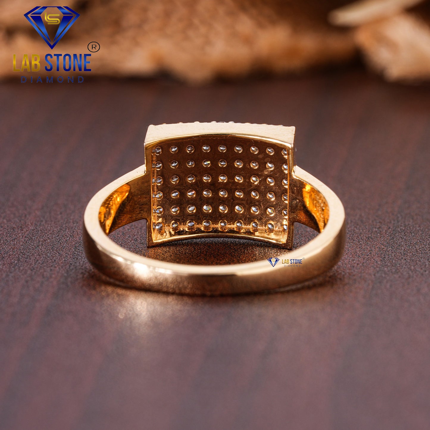 0.65 TDW Round Cut Diamond Men's Engagement Ring