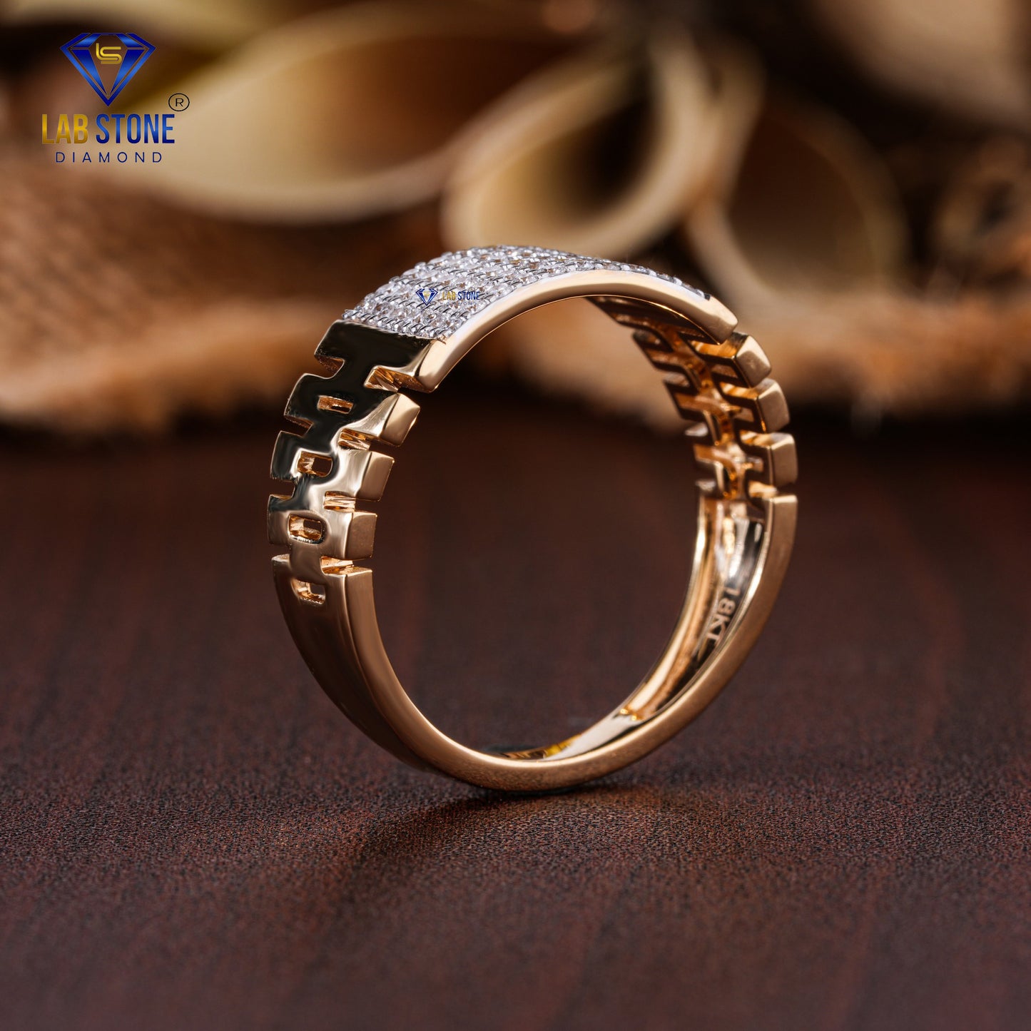 0.30 TDW Round Cut Diamond Men's Engagement Ring