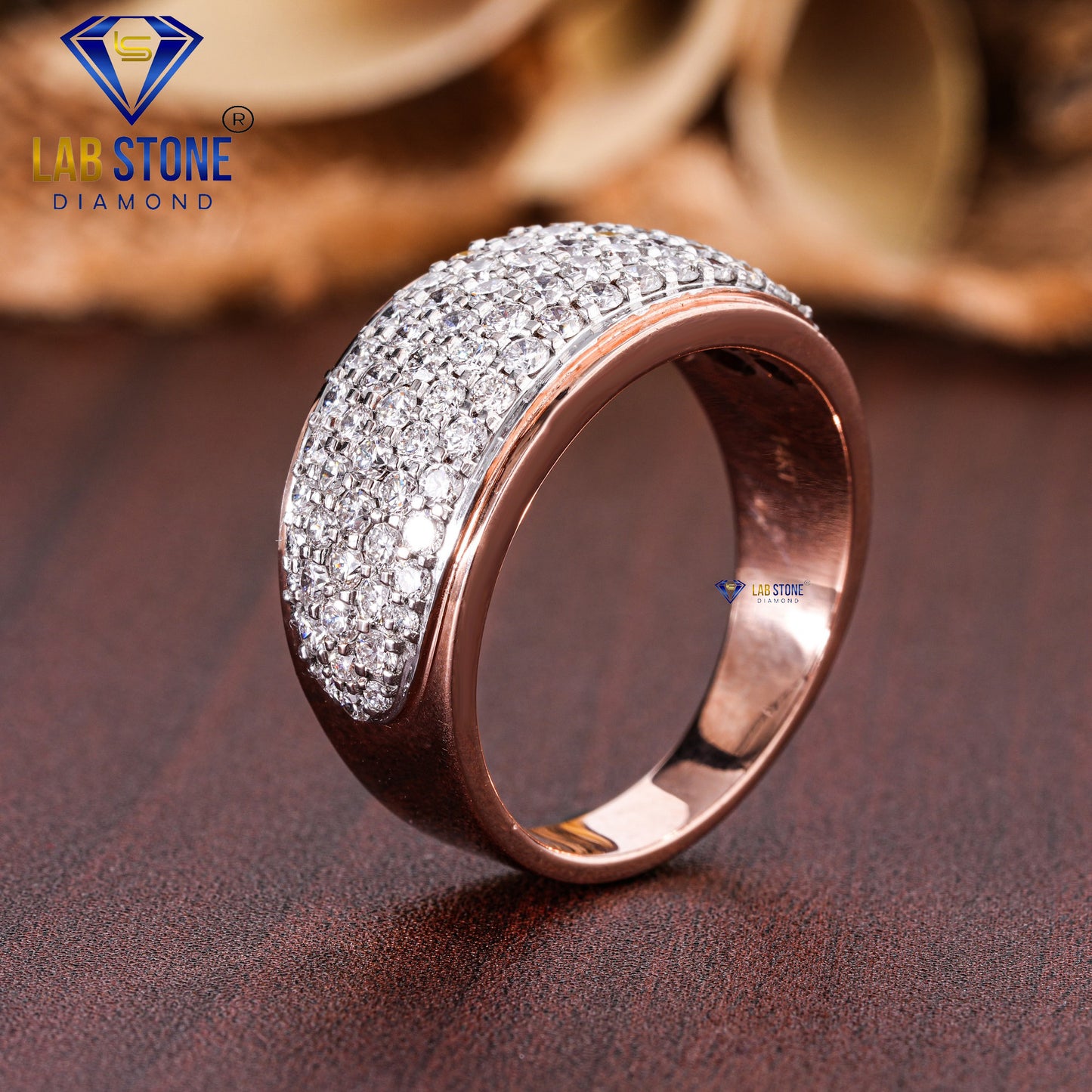 1.68 TDW Round Cut Men’s Engagement Diamond Ring